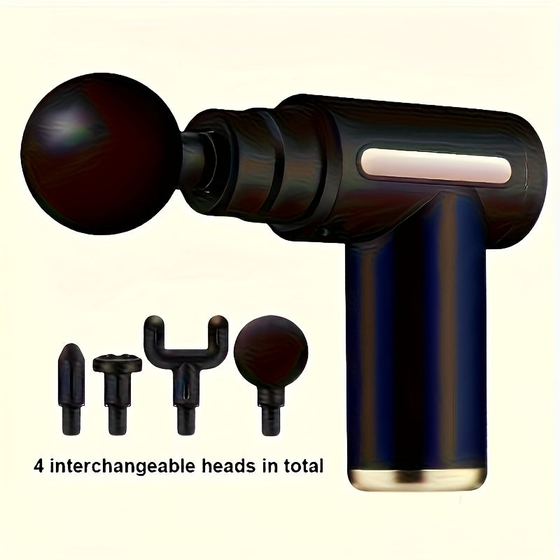 4 ta almashtiriladigan massaj boshliqlari, mushaklarni bo'shatuvchi 6 rejimi, USB orqali zaryadlanadigan, turli ranglarda mavjud - Otalar kuni va Sevgi kuni uchun ideal sovg'a.