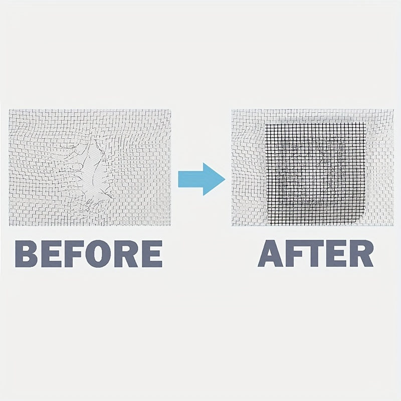 Window Screen Repair Kit with Mesh Patch for Seamless Tears and Hole Fixes