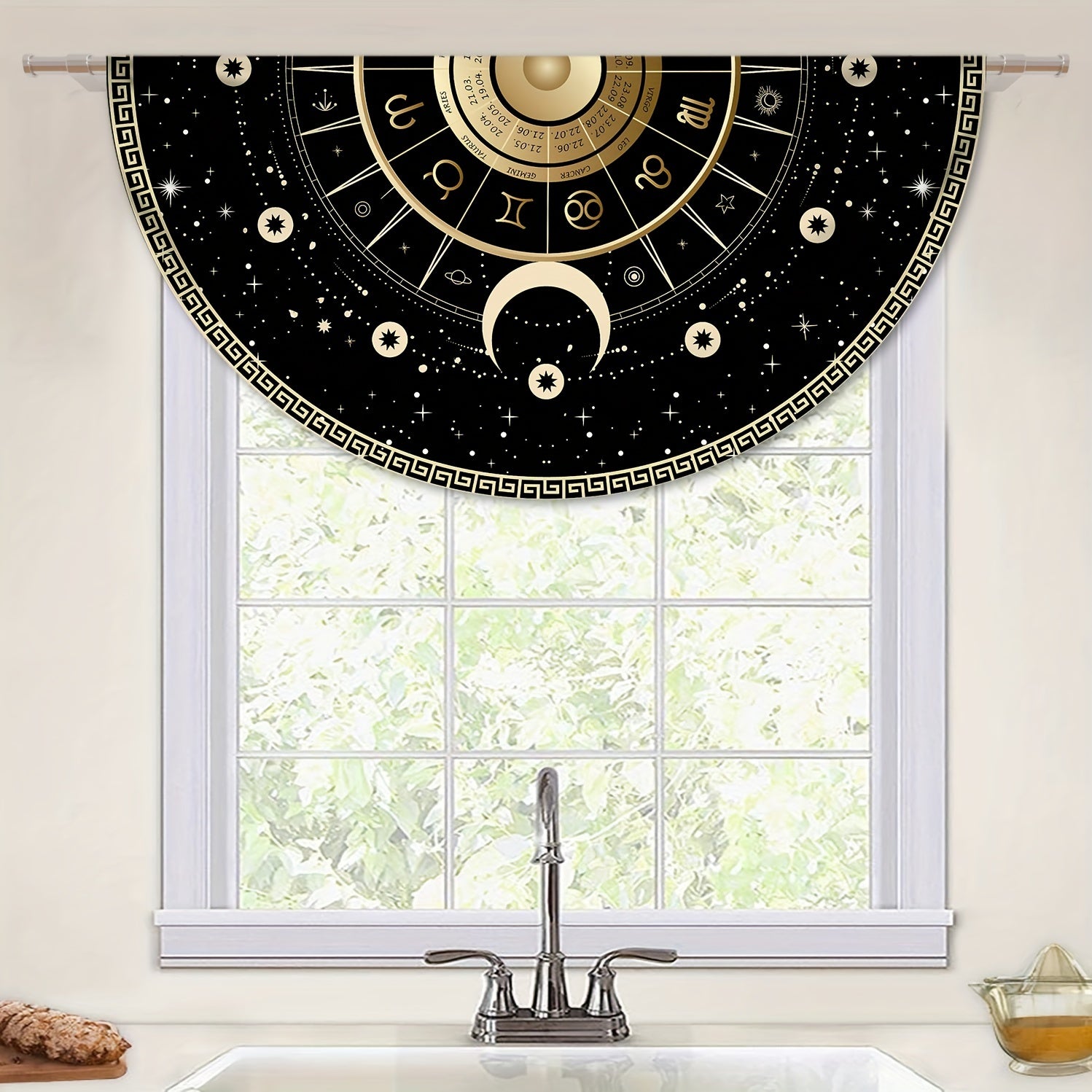 Tarot doira stol yuvish: 63 dyuym, boho dizayni bilan bashorat naqshi. Dog'ga chidamli, singdiruvchi va burishmaydigan. Uy, oshxona, ovqatlanish, partiyalar, ichki/tashqi foydalanish uchun ideal. Xona va sahna bezatish uchun mukammal.