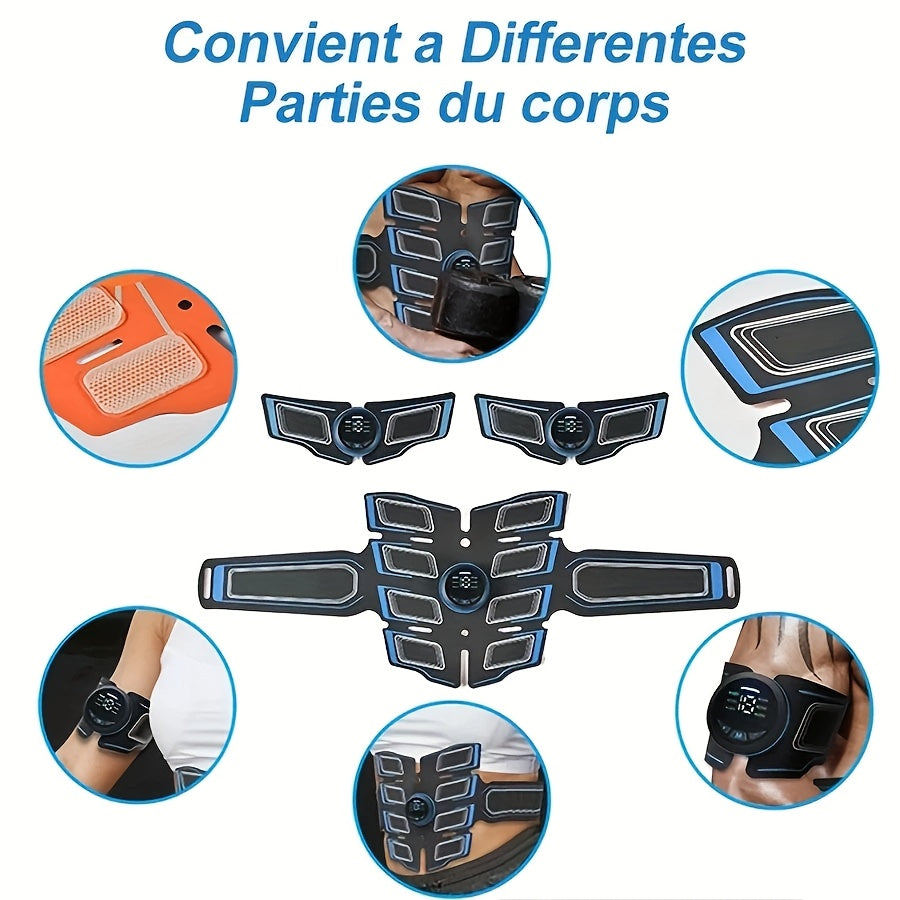 6 rejim va 18 intensivlikka ega bo'lgan EMS qorin mushaklari plastinkasi, uyda mashq qilish va tananing barcha qismlarida foydalanish uchun mos keladi.