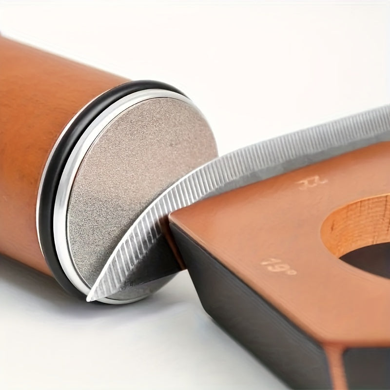 Handcrafted Wooden Knife Sharpener with Five Angled Sides No Power Needed