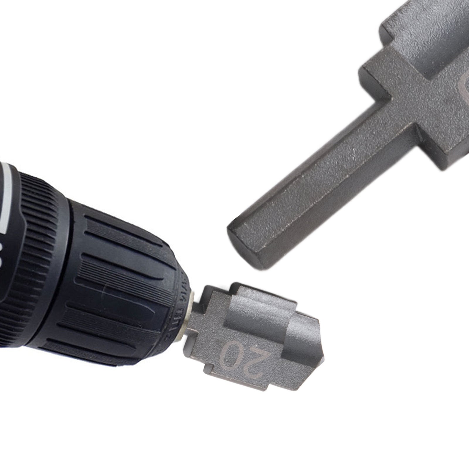 3-Piece PPR Lifting Stepped Drill Bit Set with Hex Shank for Water Pipes 20/25/32mm Black Metal