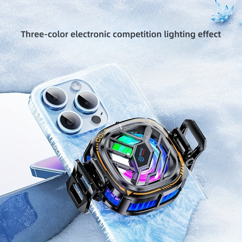 Mobile Gaming Cooling Fan with Digital Display Magnetic Clip Radiator for iOS and Android