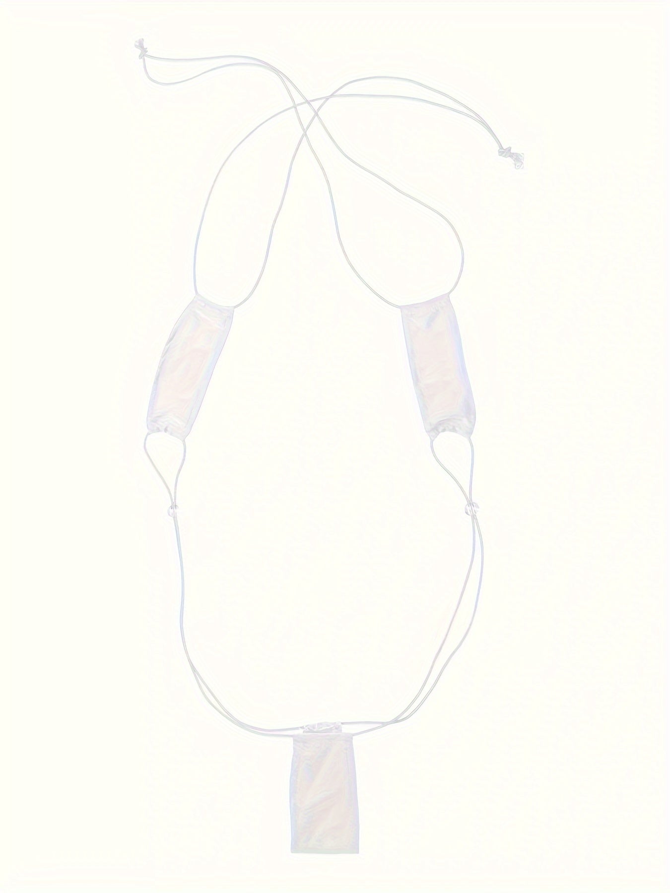 Ayollar uchun shaffof Bodycon bodysuit, jozibali polyester spandeks ichki kiyim va ichki kiyim