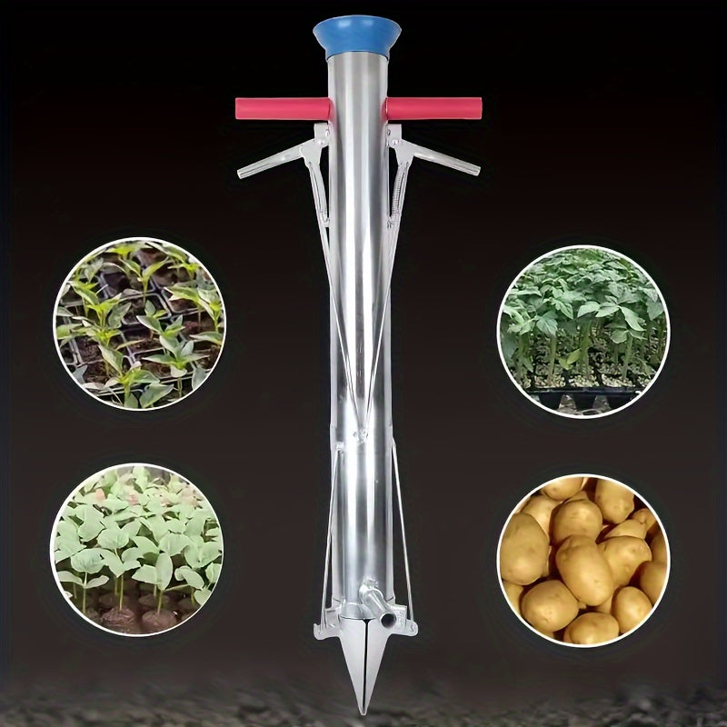 Transplantador manual de verduras para plántulas, herramienta de jardín