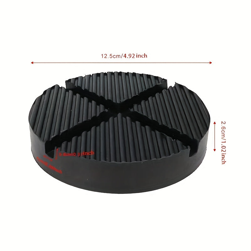 Universal Rubber Car Jack Support Block Red Durable Stabilizer