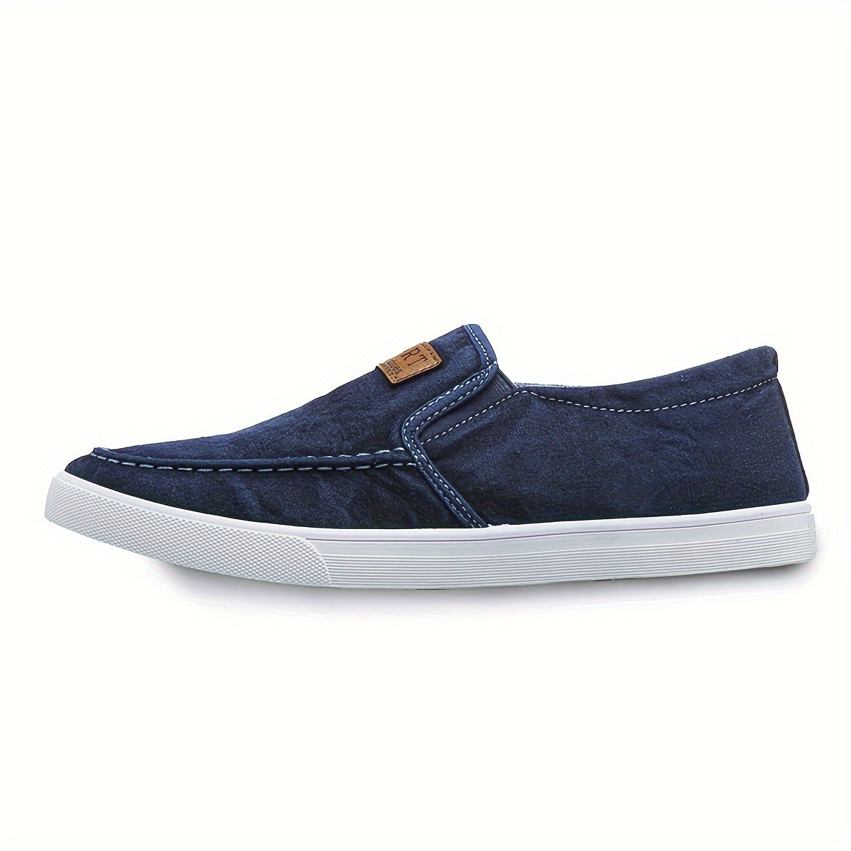Men's Fabric Slip-On Loafers Casual Outdoor Shoes for All Seasons