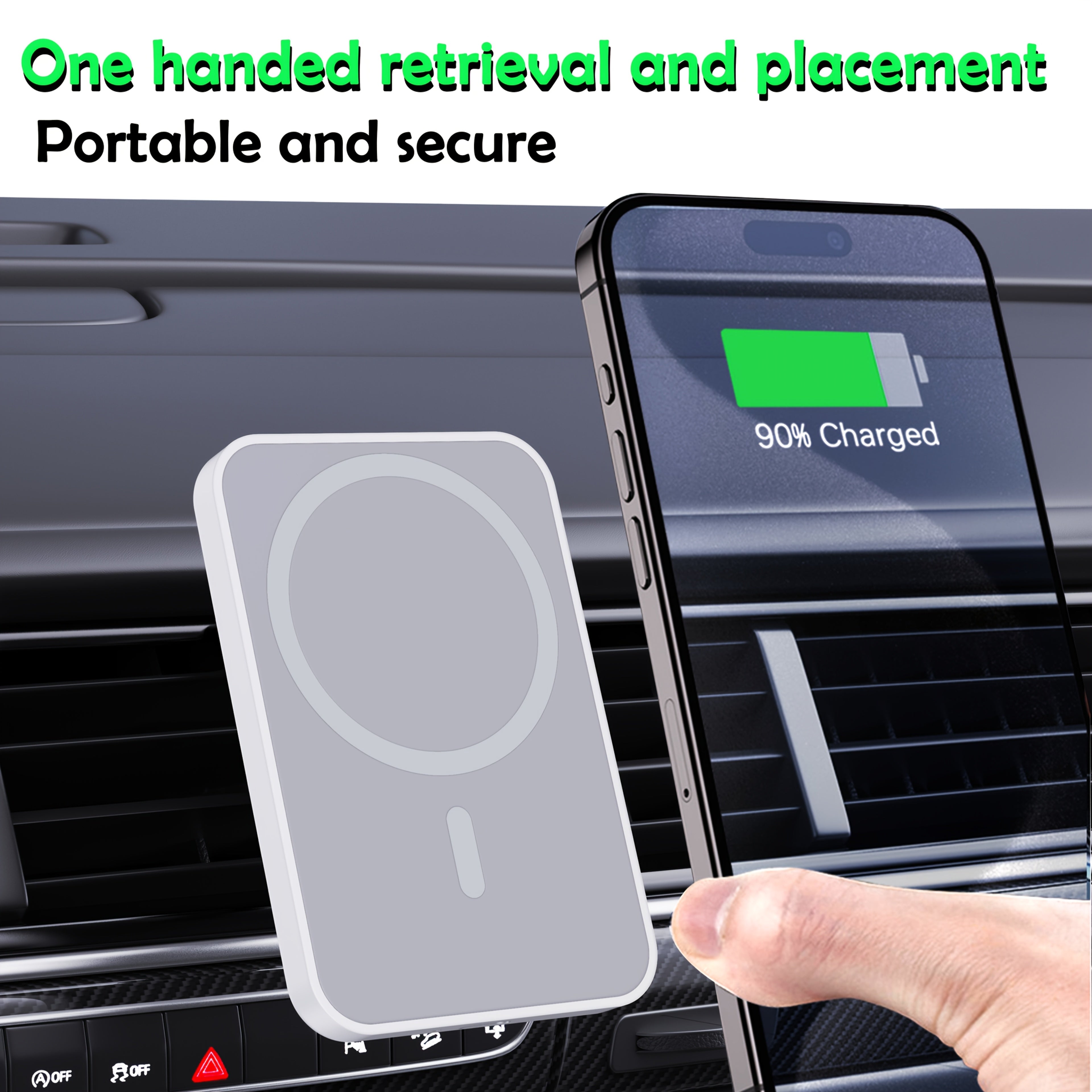 Wireless Car Charger 15W Fast Charging USB Wireless Charging Mount