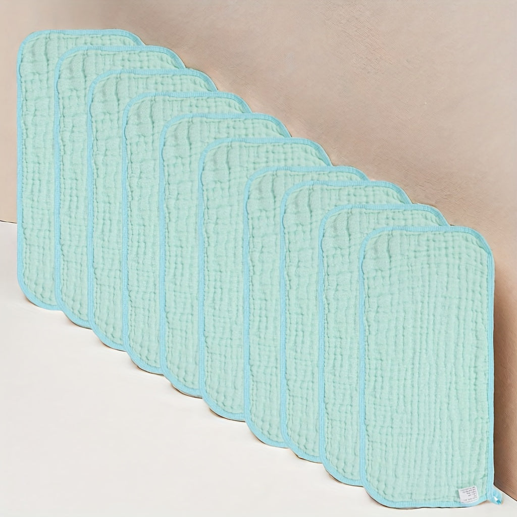 Pack of 8 Baby Muslin Burp Cloths Gender Neutral Large 6 Layers Soft Absorbent