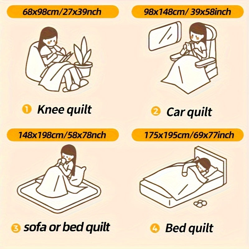 Lamb Fleece Blanket Plush Thick Warm for Bed Couch Travel 1pc