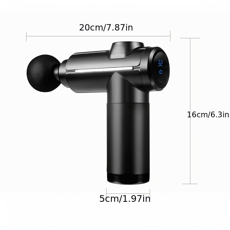 Rechargeable USB Massage Gun for Deep Tissue Muscle Relief Back Neck Waist