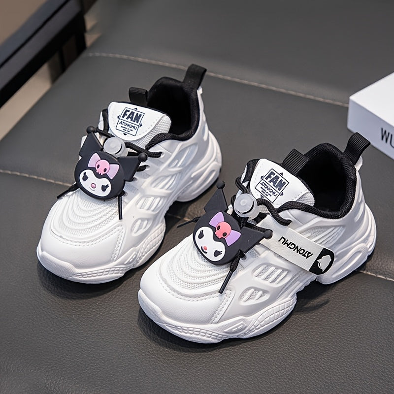 Kids' Cartoon Closure Sneakers with Breathable Mesh and Soft Sole for Boys and Girls