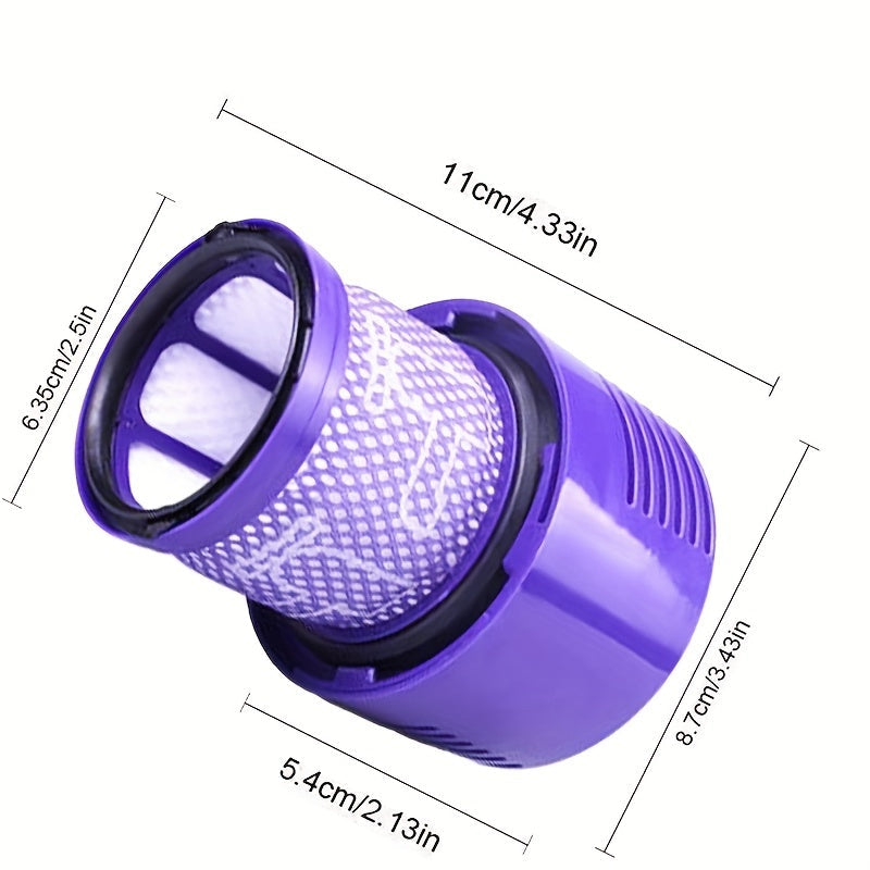 Dyson Cyclone seriyasi uchun almashtirish filtrlar - V10 Absolute, V10 Animal, V10 Motorhead, V10 Total Clean, SV12. 4 ta filtrni o'z ichiga oladi. 969082-01 qismlar raqamini almashtiradi.