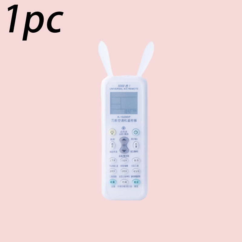 Funda de plástico con diseño de conejo adorable, universal, a prueba de agua y polvo para control remoto de aire acondicionado y televisión