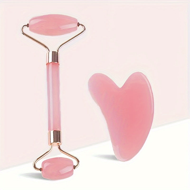 To'plam 2 ta narsadan iborat: pushti Gua Sha rolik va yuz massaji uchun taxta - batareyalar kerak emas.