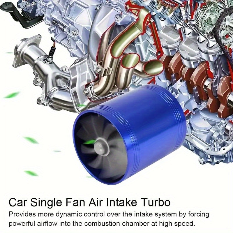 Adaptador de turbocompresor para SUV ahorro de combustible aleación de aluminio azul rojo