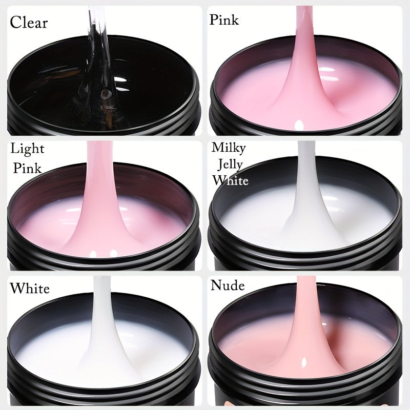 Pinkish-White Nail Extension Gel 150g Fast-Dry UV/LED Soak Off High-Quality