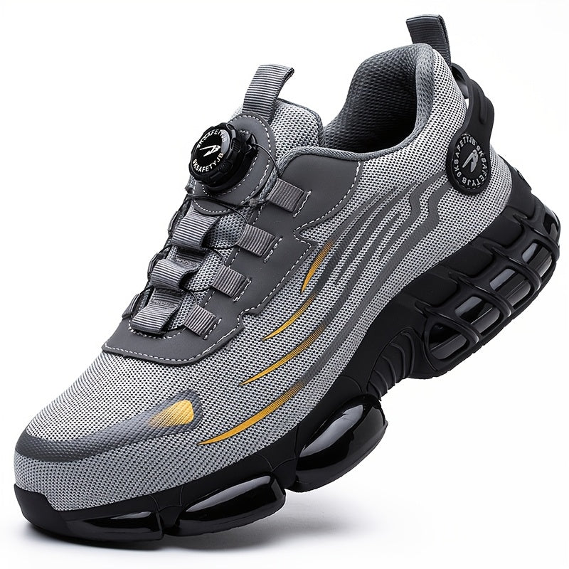 Breathable Safety Shoes with Anti-Crush Puncture Protection for Work and Casual Use