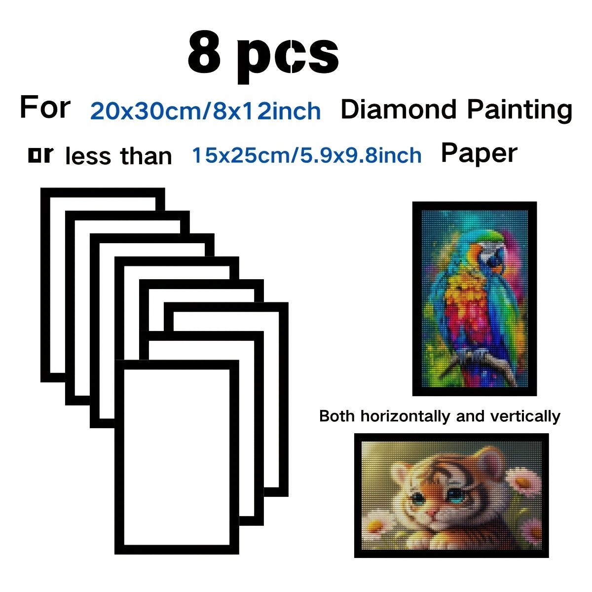 Рамки для фотографий с алмазной живописью для 6 дюймов и 8x12 дюймов 20x30 см 12x12 дюймов 30x30 см 12x16 дюймов 30x40 см 16x16 дюймов 40x40 см настенное искусство
