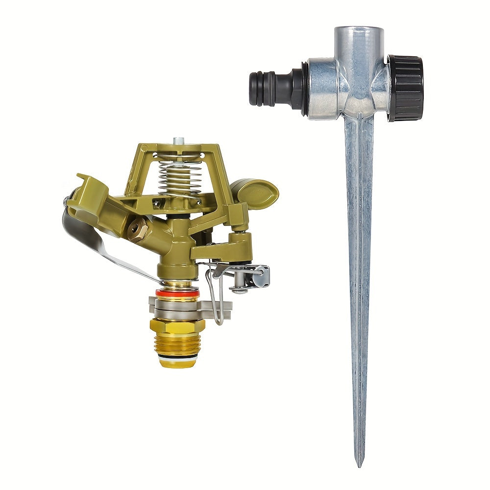 360° avtomatik aylanuvchi bog' bog'bonchasi, sug'orish uchun seriyali ulanish mumkin bo'lgan tomchilatgich bilan