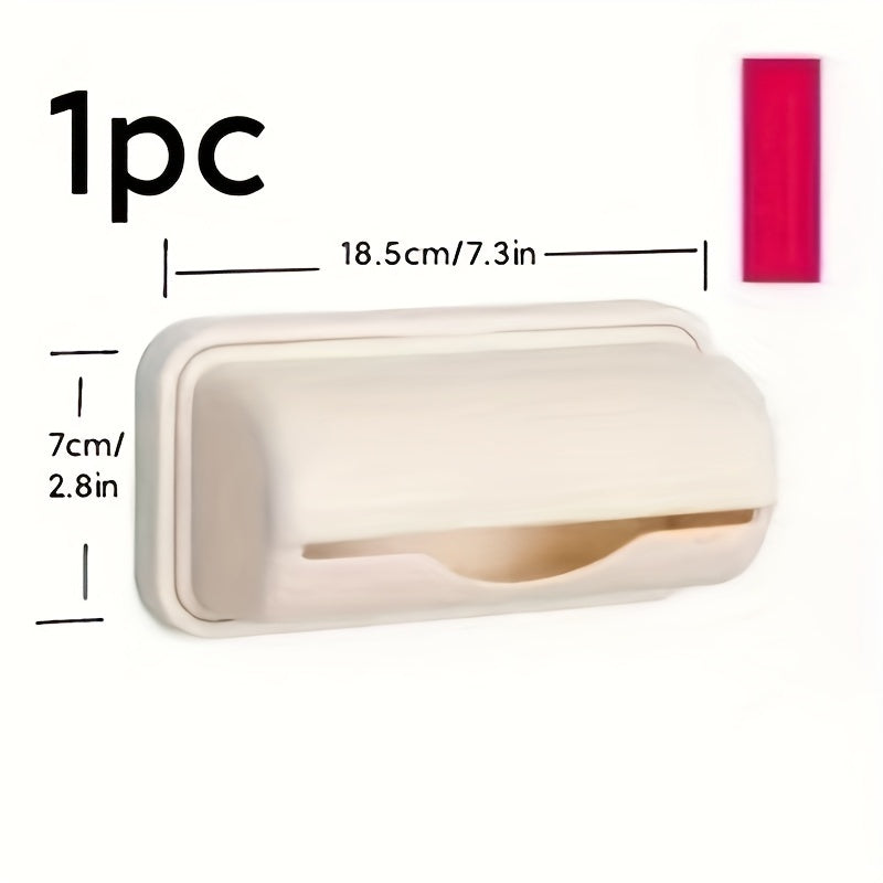 Plastic Garbage Bag Dispenser Wall Mount Compact Space-Saving Storage