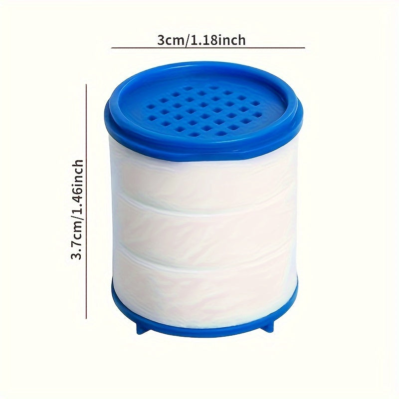 Oshxona va hammom uchun 10, 20 yoki 30 dona paketlarda mavjud bo'lgan almashtiriladigan suv filtri elementlari. Quvvat talab qilinmaydi, ko'k va oq dizayn, suvni tozalash uchun lavabolarni o'rnatish oson.