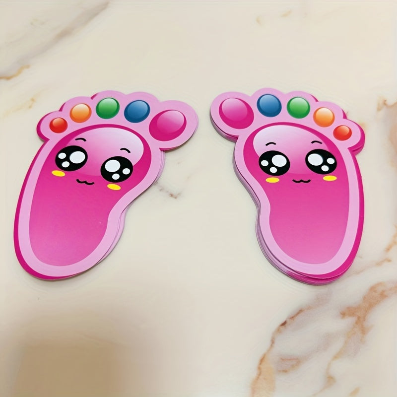 30-Pack Footprint-Shaped Floor Stickers Indoor Directional Guidance for Events