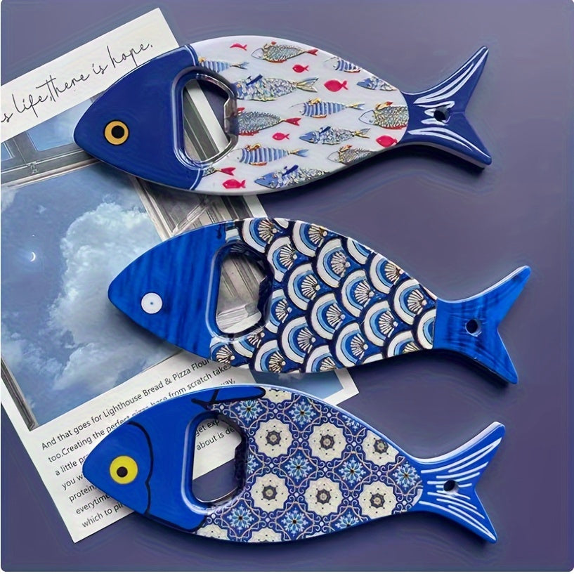 Festive Acrylic Fish Bottle Openers for Christmas Halloween Oktoberfest Kitchen Bar Accessories