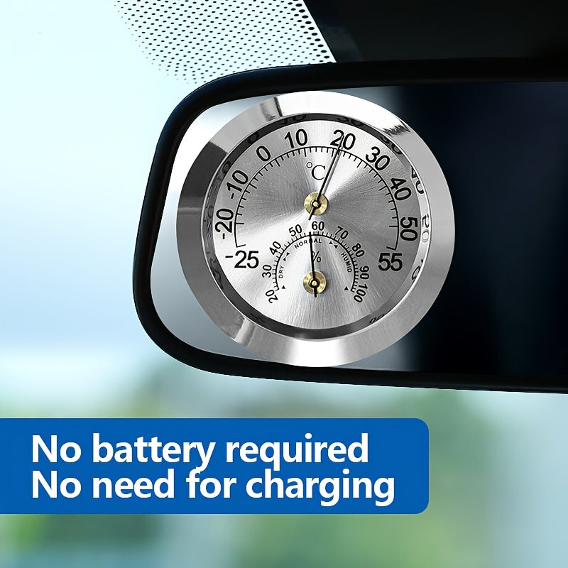 Мини-градусник 2-в-1 для автомобиля, измеритель влажности и температуры, немагнитный