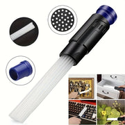 Dust Cleaner Attachment Kit for Home and Car with Small Suction Brush Tubes