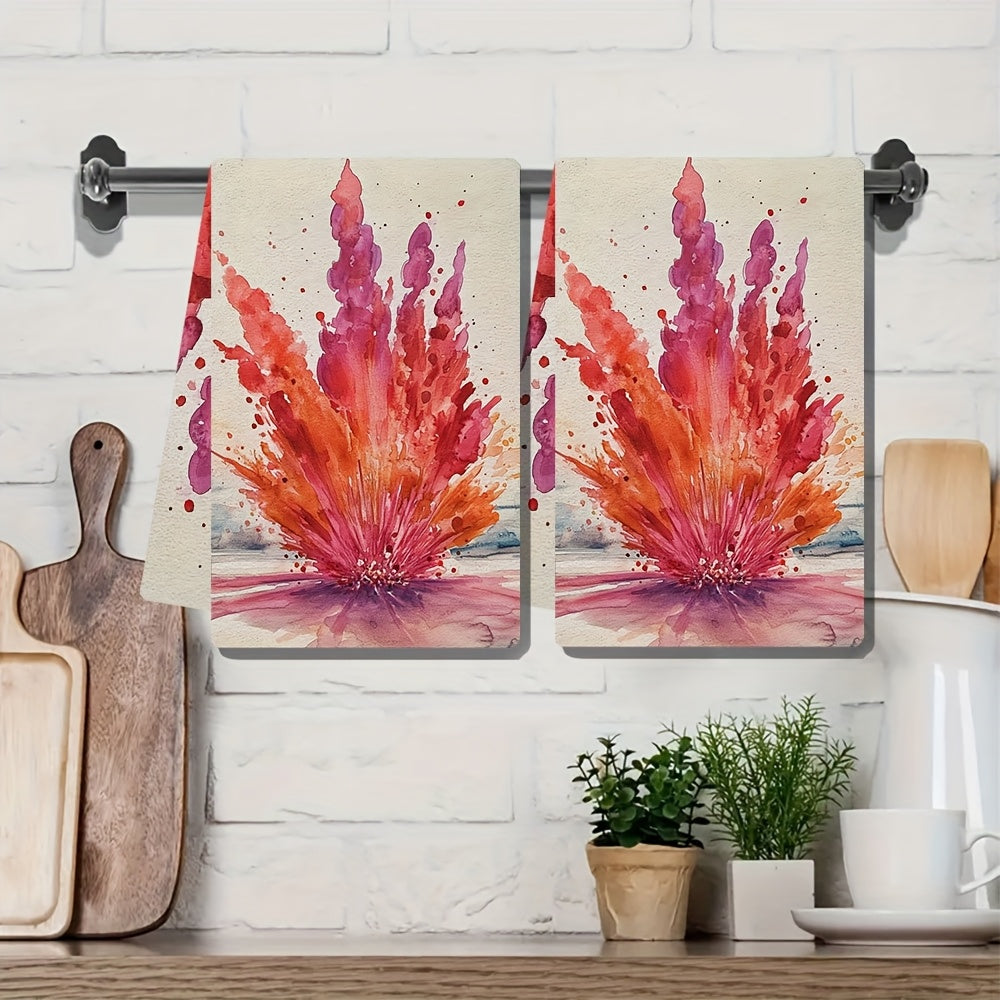 Valentine's Explosion Kitchen Towels Set 2 Ultra Soft Absorbent 40x60 cm