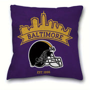 Football Themed Cushion Cover 45.72x45.72 cm Polyester Zipper Home Decor for Living Room