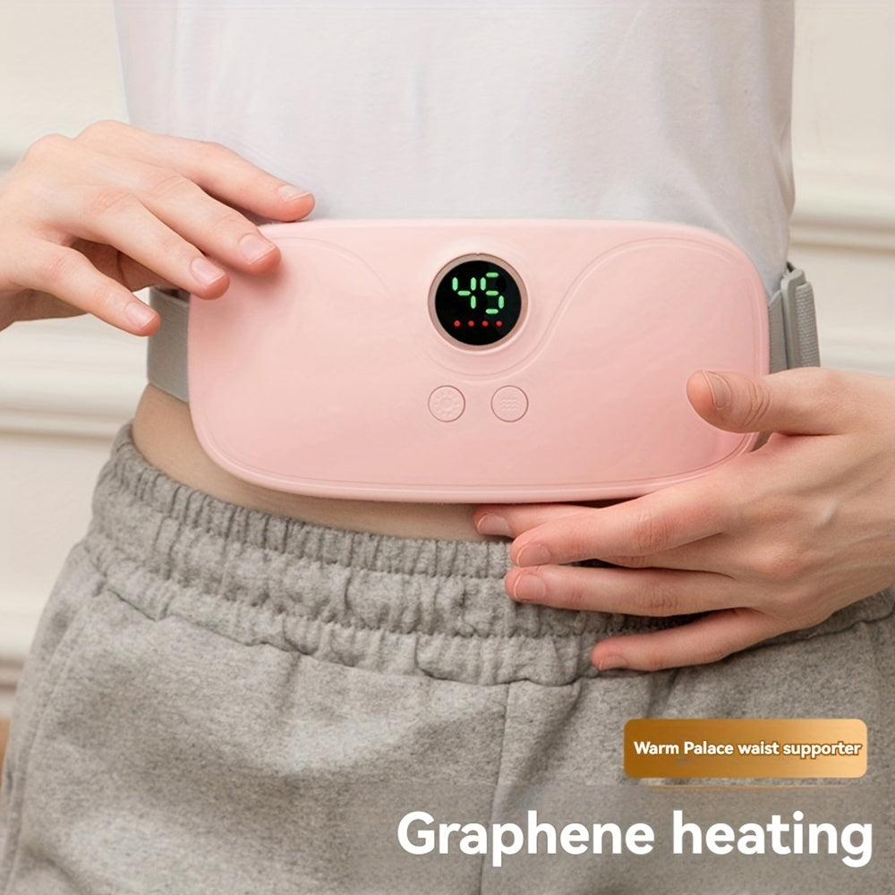 Cinturilla de calefacción recargable para la cintura con ajustes de temperatura y modos de vibración