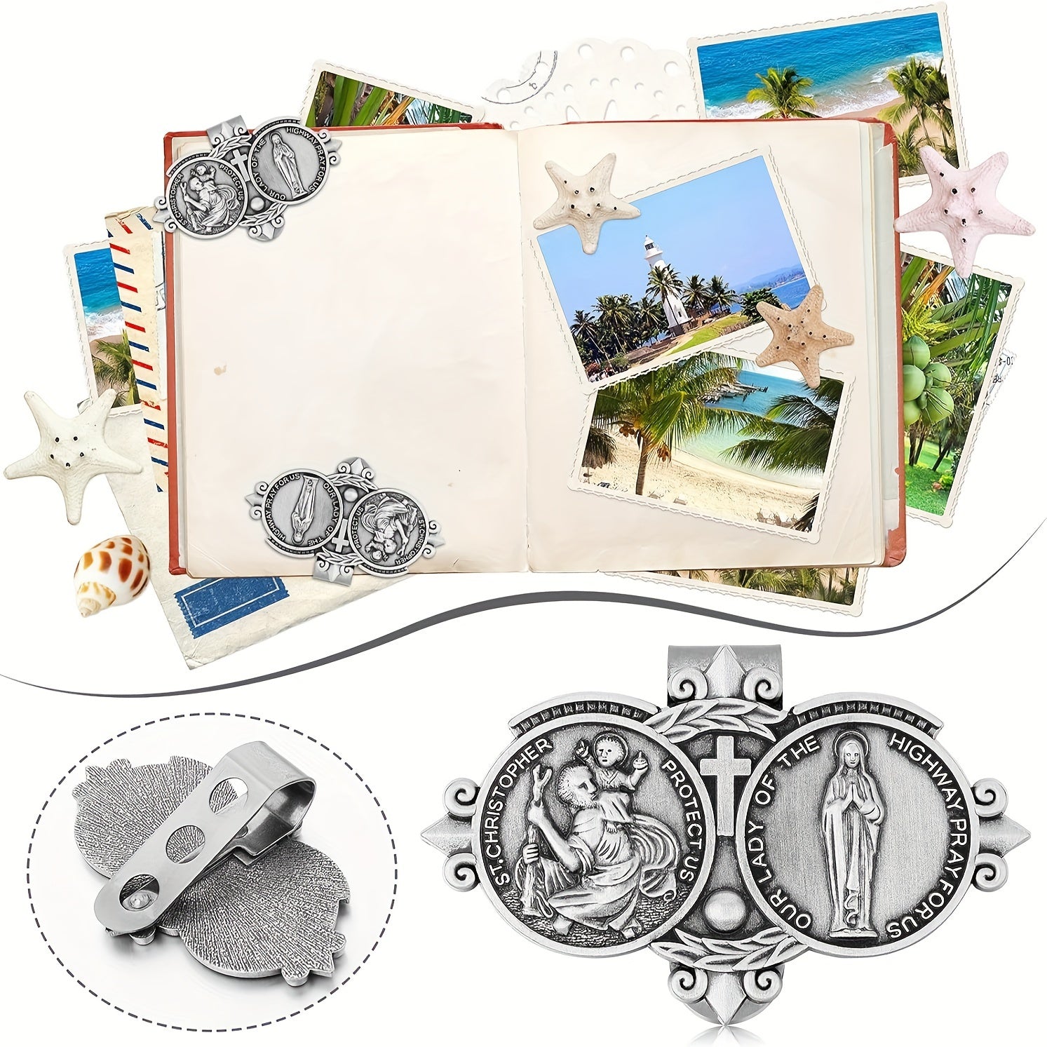 Car Visor Clips Stainless Steel for Teens and Family