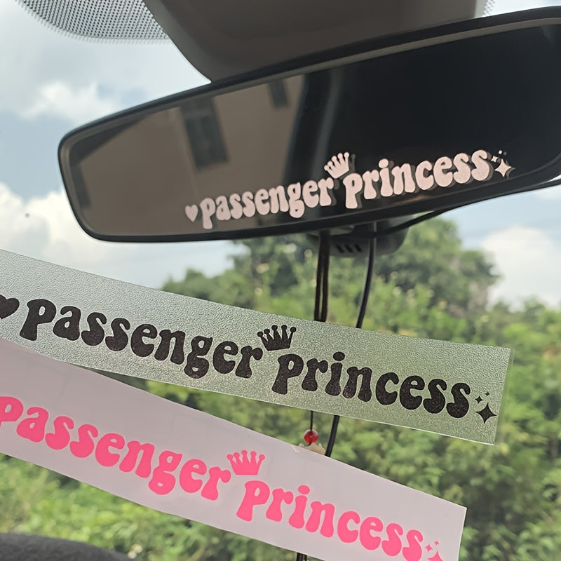 Passenger Car Mirror Decal PVC Universal Decorative Interior Accessory