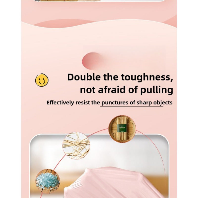 100 Heavy-Duty Drawstring Trash Bags Waterproof Garbage Bags for Kitchen Bathroom