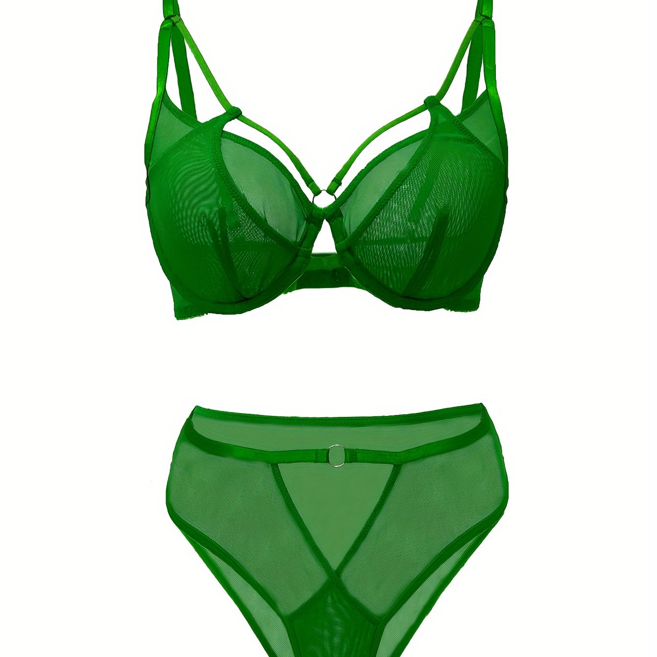 Ayollar uchun ingichka yelka tasmalari bilan sexy ichki kiyim to'plami.