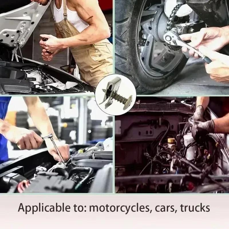 Набор металлических винтовых крепежных элементов для автомобилей, U-образные зажимы, растяжки, бампер