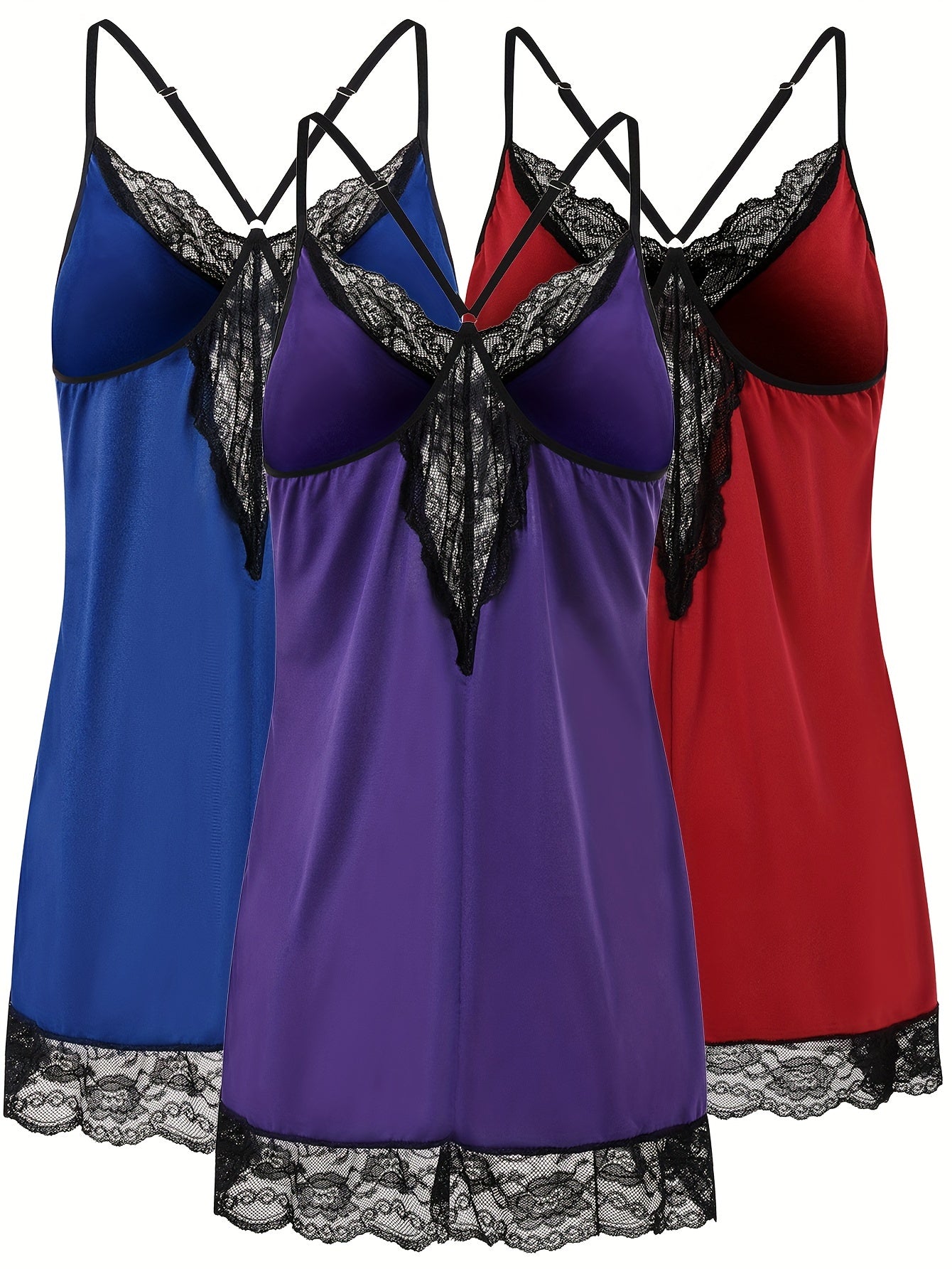 Women's Large Size Sleep Skirt Pajama Set Comfortable Skin-Friendly Three-Piece