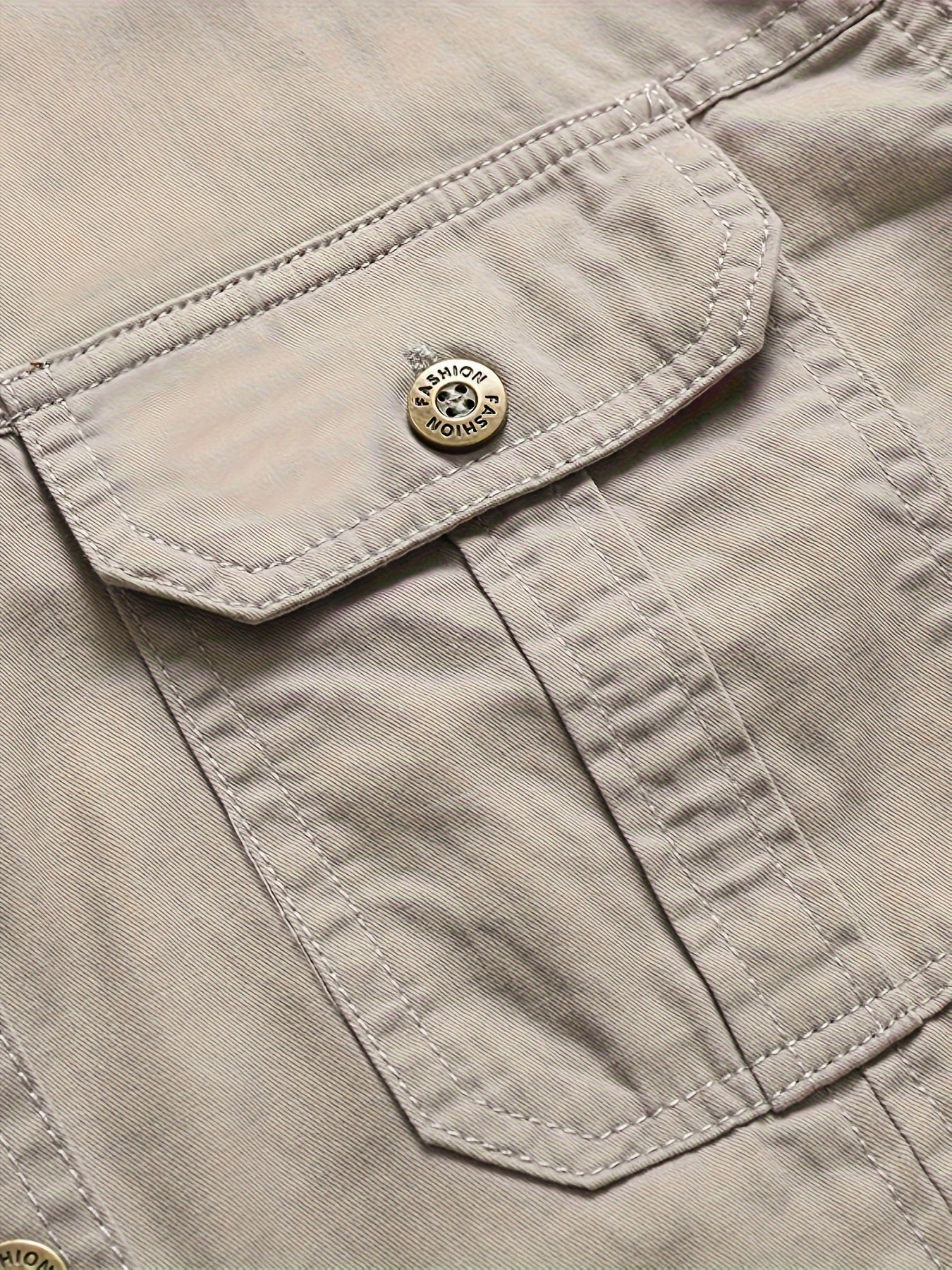 Мужская хлопковая рубашка с длинным рукавом для грузовых карманов для активного отдыха весной и осенью