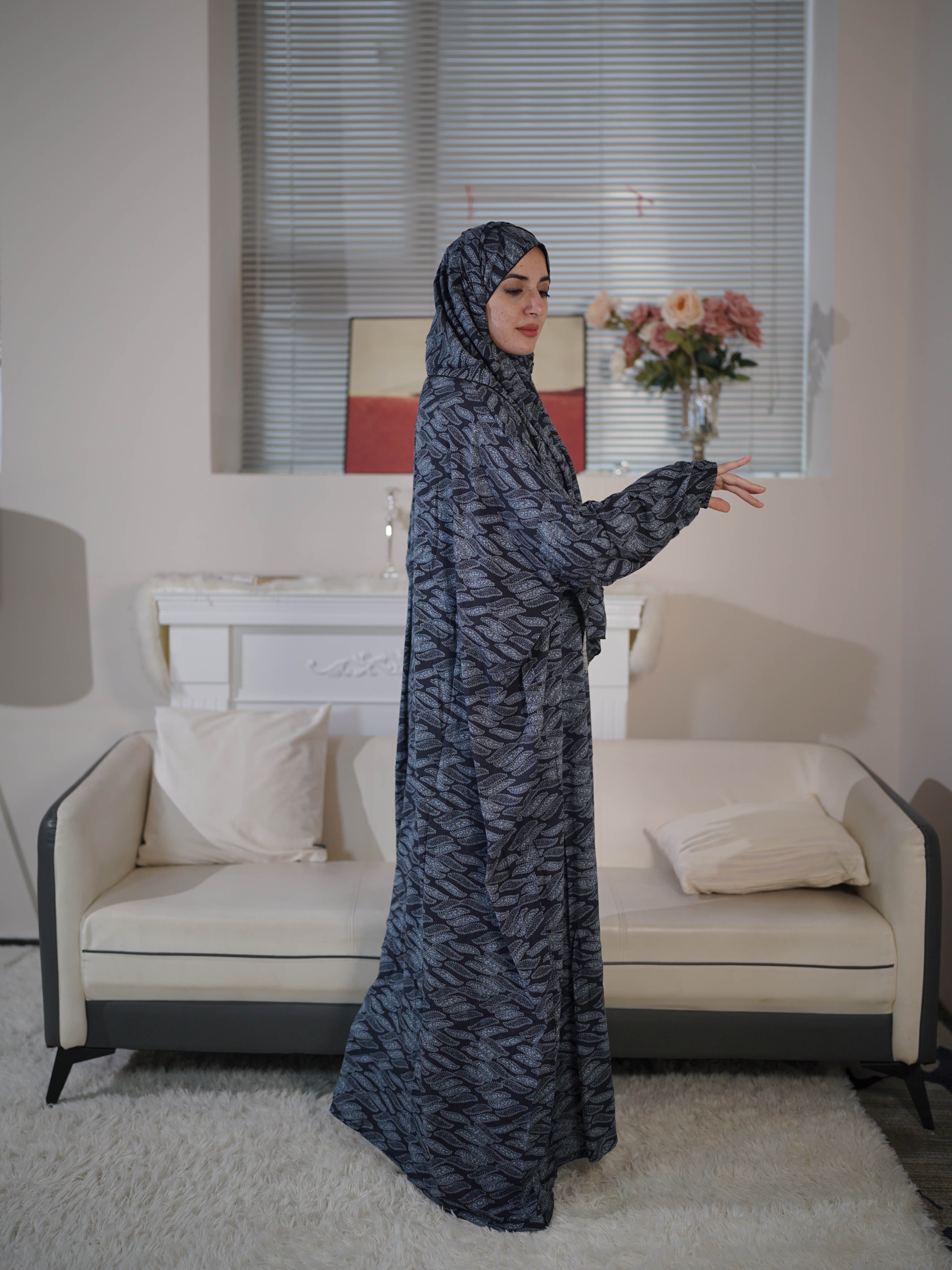 Plus Size Modest Maxi Dress Long Sleeve Hijab Women’s Clothing