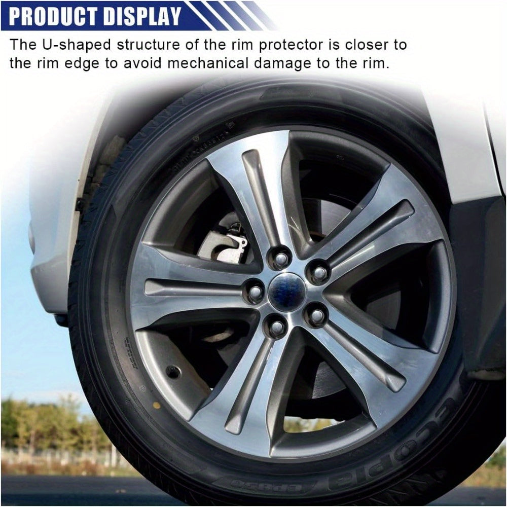 Universal Rubber Wheel Rim Edge Protector 8M Curb Rash Scratch Guard