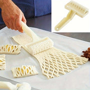 Plastic Food-Safe Grid Roller Cutter for Pastry Baking Pie Pizza Cookie Dough