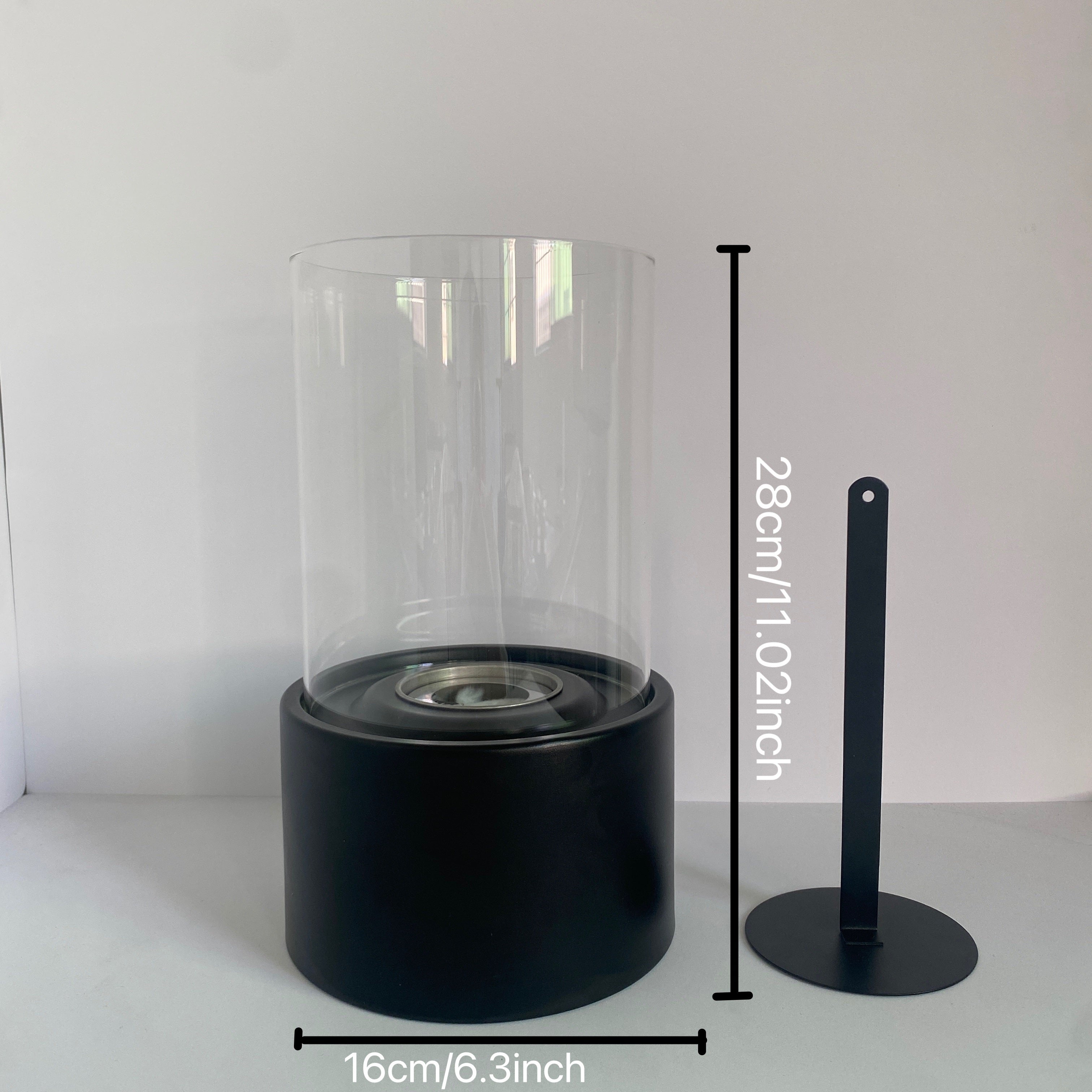 Portable Stainless Steel Metal Tabletop Fireplace Indoor Outdoor Vent-Free Heating Stove