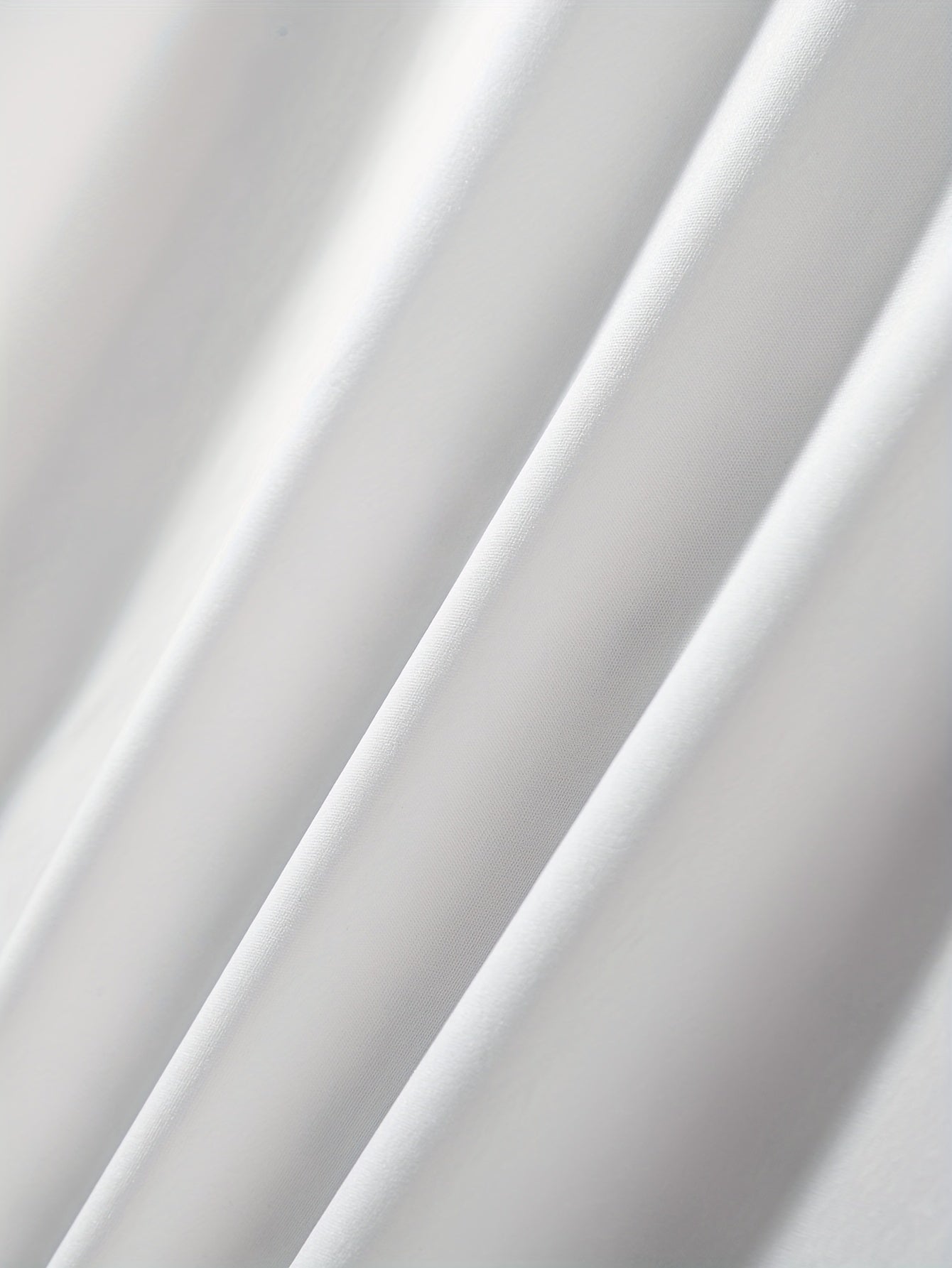 Set of 4 Men's Solid Color Short Sleeve T-Shirts Polyester Crew Neck Casual Tops