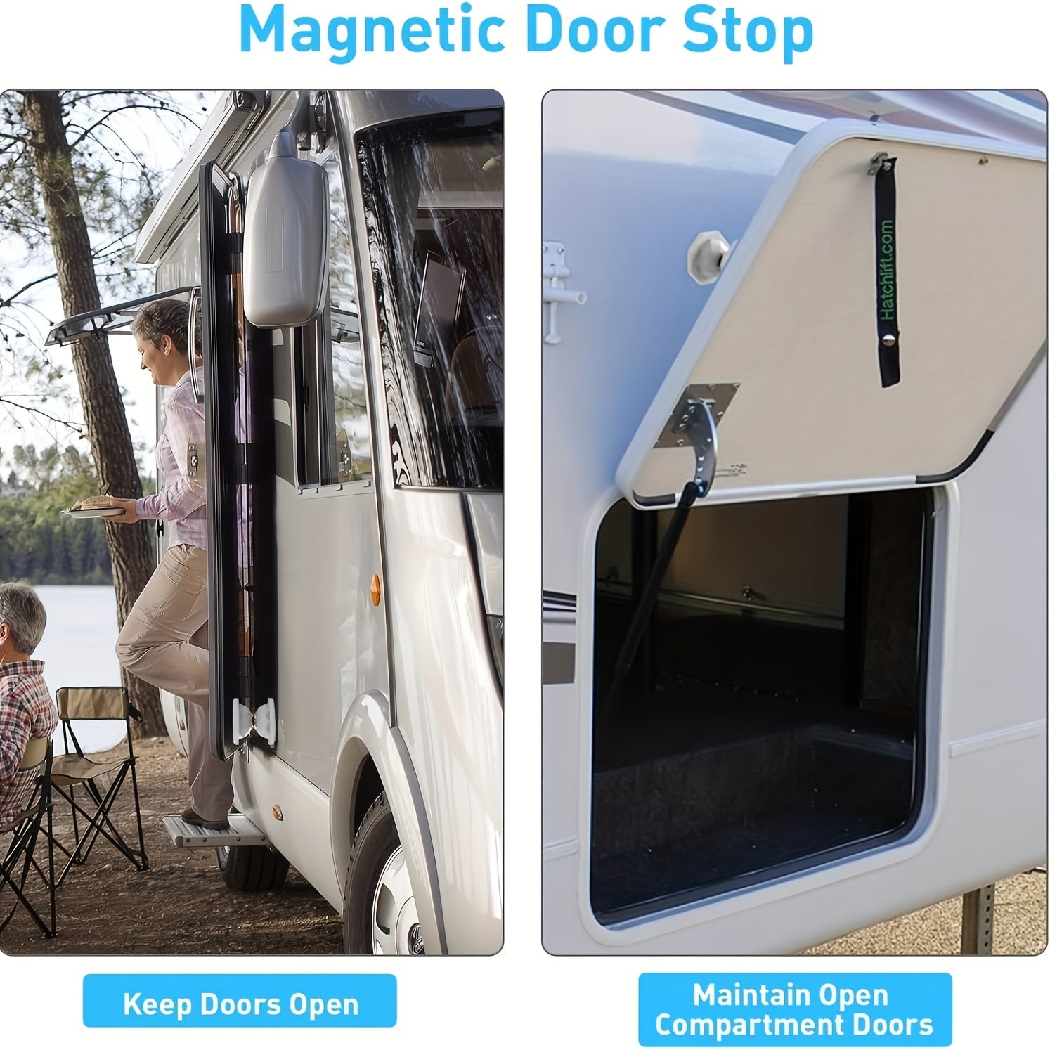 Магнитный держатель двери для автодома, защелка для двери багажа, без сверления