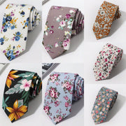 Men's Floral Print Party Tie for Formal Occasions