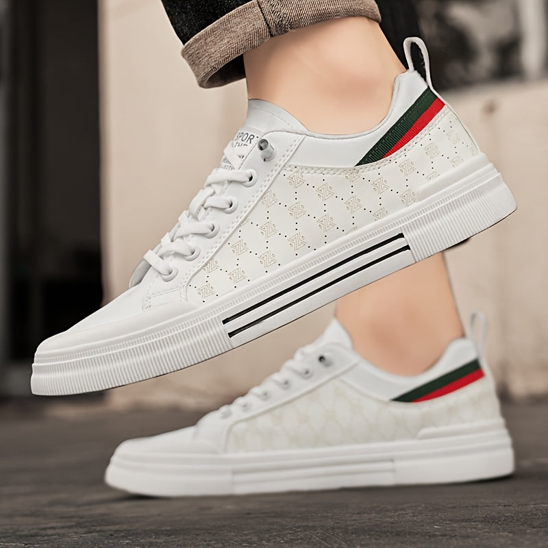 Men's Breathable Low-Top Skate Sneakers Casual Streetwear Shoes