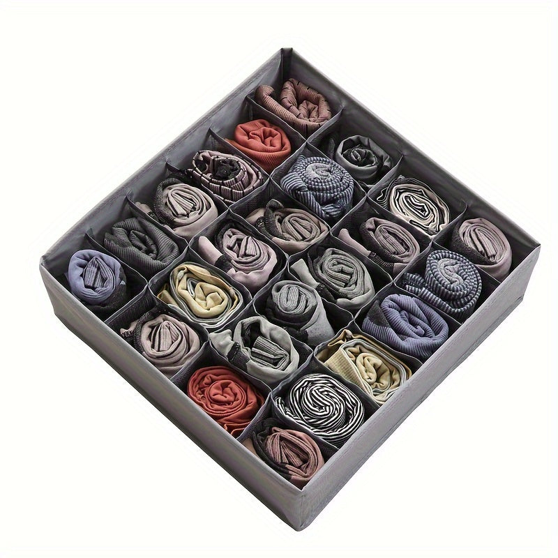 Foldable Storage Organizer Oxford Cloth with PP Board Dividers for Underwear Socks and Space Saving