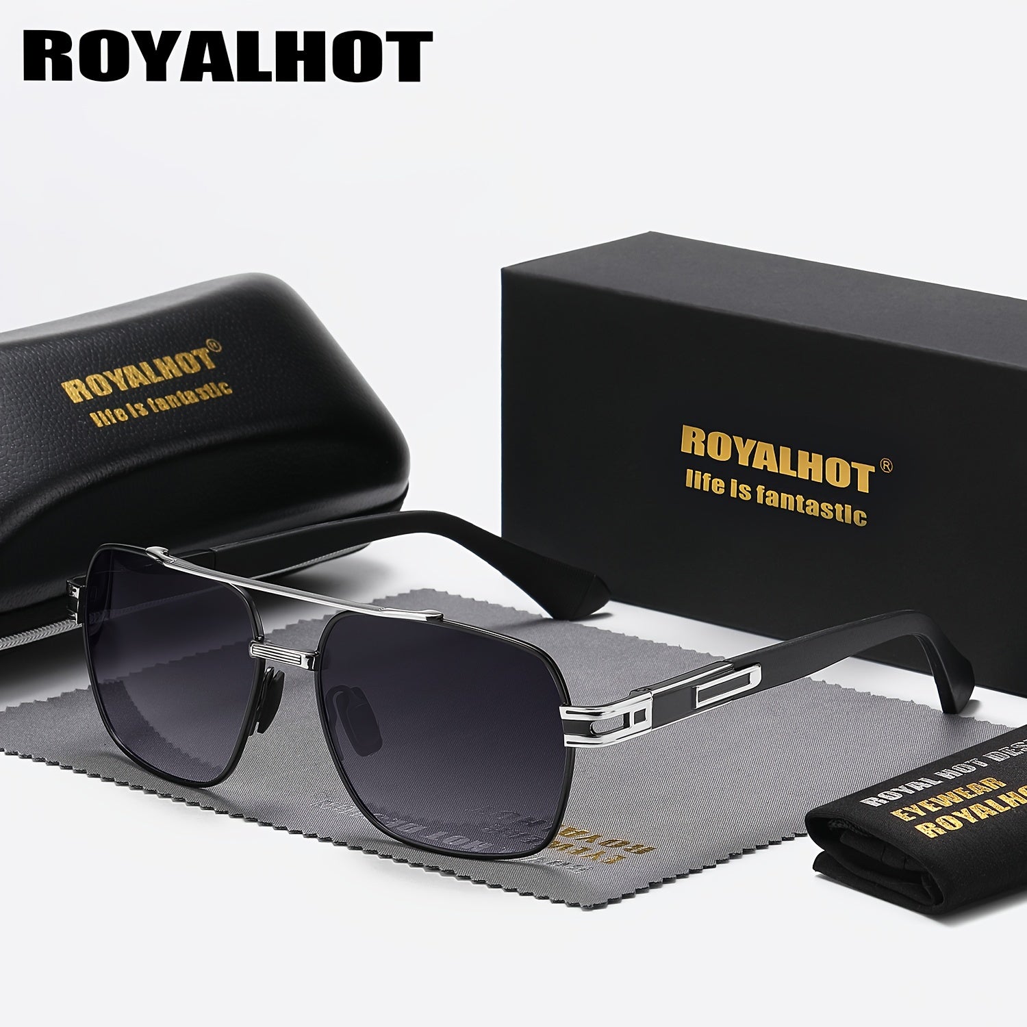 Retro Men's Polarized Metal Driving Sunglasses Unisex Gift Accessory